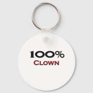 100 Percent Clown Key Ring