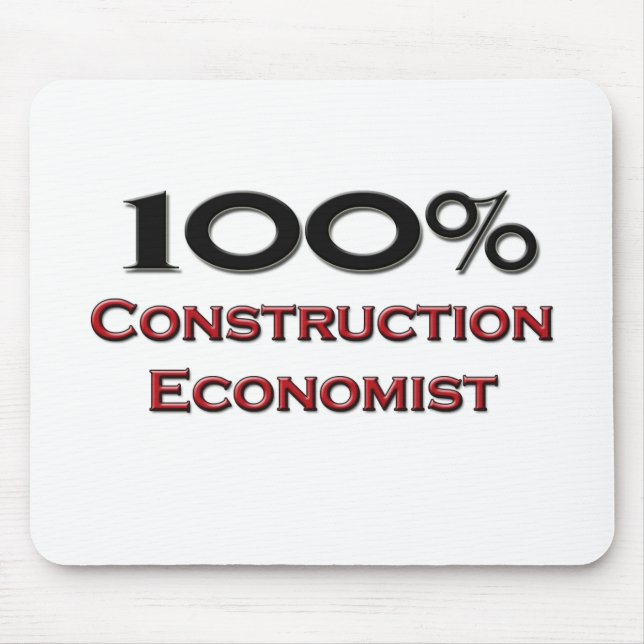 100 Percent Construction Economist Mouse Mat (Front)