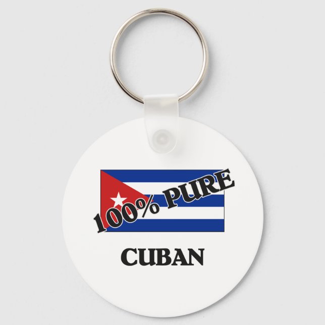 100 Percent CUBAN Key Ring (Front)