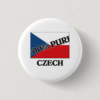 100 Percent CZECH 3 Cm Round Badge