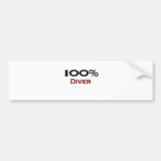 100 Percent Diver Bumper Sticker