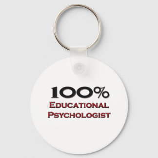 100 Percent Educational Psychologist Key Ring
