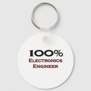 100 Percent Electronics Engineer Key Ring