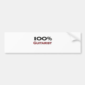 100 Percent Guitarist Bumper Sticker