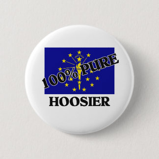100 Percent Hoosier 6 Cm Round Badge