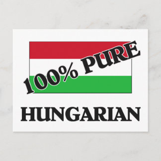 100 Percent HUNGARIAN Postcard