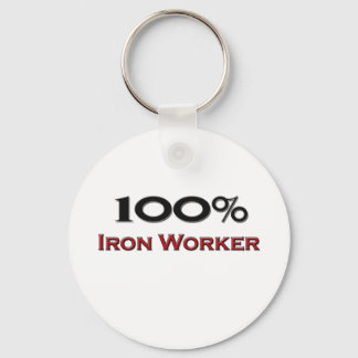 100 Percent Iron Worker Key Ring