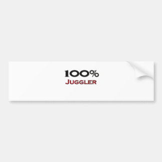 100 Percent Juggler Bumper Sticker