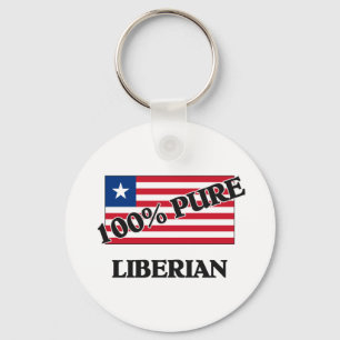 100 Percent LIBERIAN Key Ring