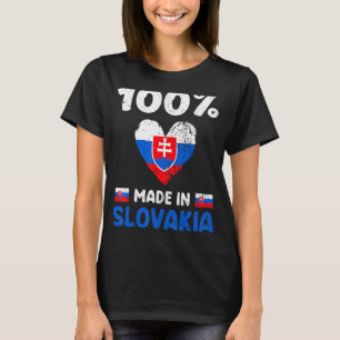 100 Percent Made In Slovakia Slovaks Boys Girls Ki T-Shirt