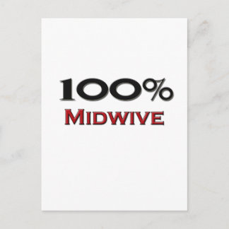 100 Percent Midwive Postcard