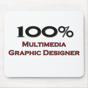 100 Percent Multimedia Graphic Designer Mouse Mat