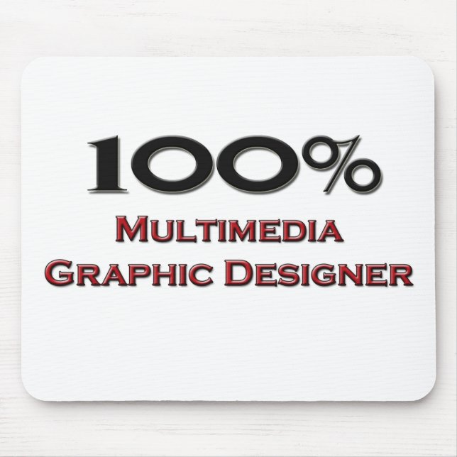 100 Percent Multimedia Graphic Designer Mouse Mat (Front)