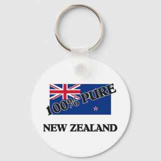 100 Percent NEW ZEALAND Key Ring