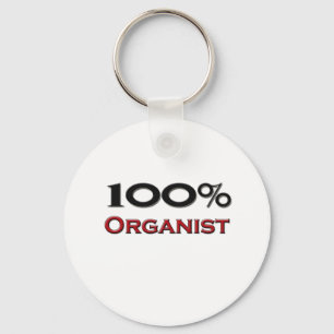 100 Percent Organist Key Ring