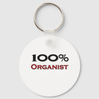 100 Percent Organist Key Ring