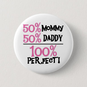100 Percent Perfect 6 Cm Round Badge