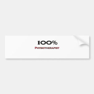 100 Percent Physiotherapist Bumper Sticker
