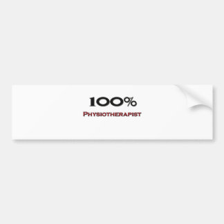 100 Percent Physiotherapist Bumper Sticker