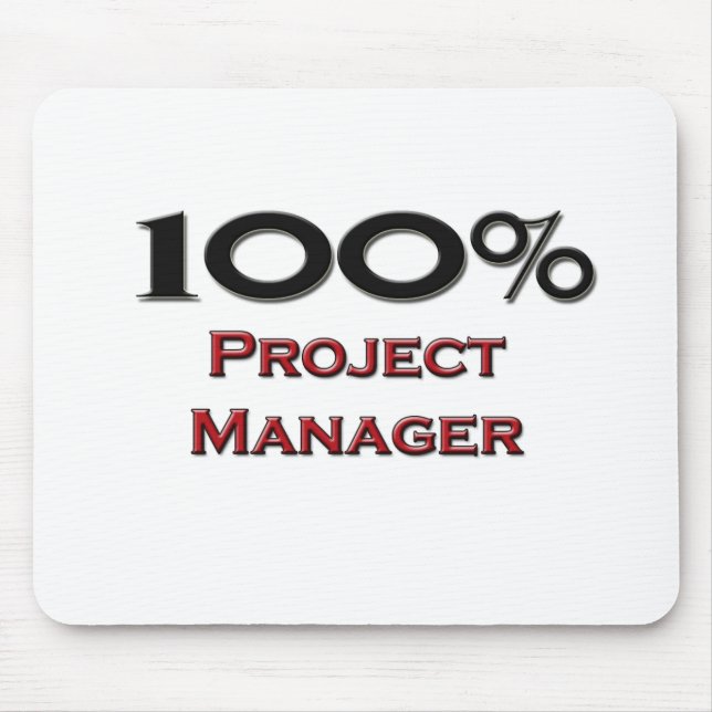 100 Percent Project Manager Mouse Mat (Front)