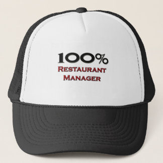 100 Percent Restaurant Manager Trucker Hat