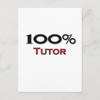 100 Percent Tutor Postcard