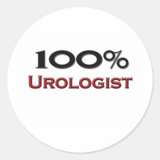100 Percent Urologist Classic Round Sticker