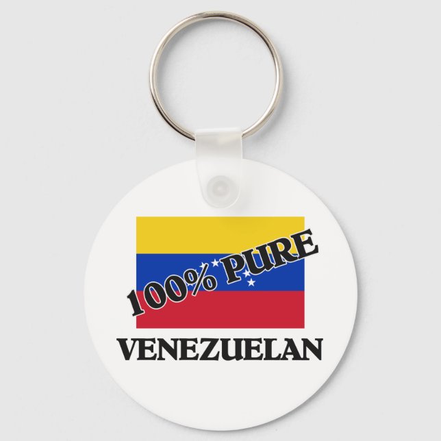 100 Percent VENEZUELAN Key Ring (Front)