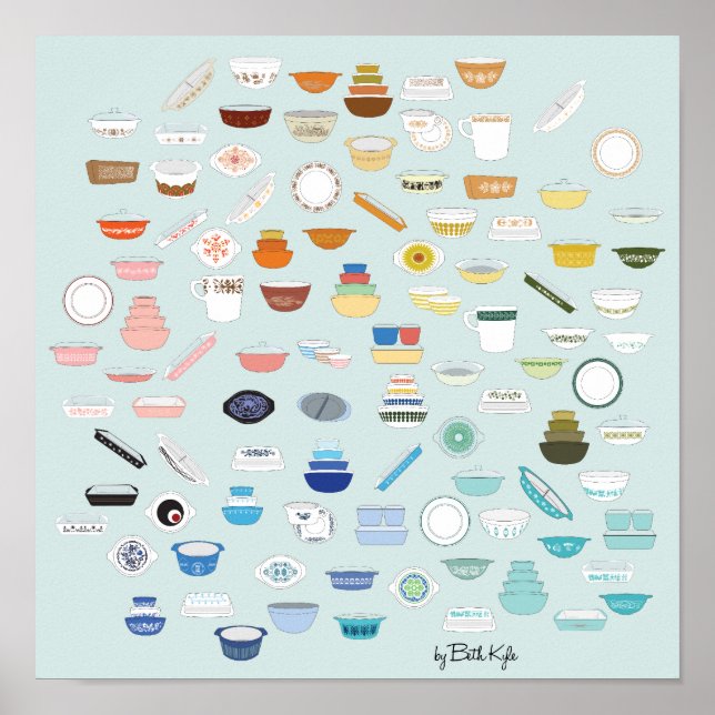 100 Pieces of Pyrex - Mint Poster (Front)