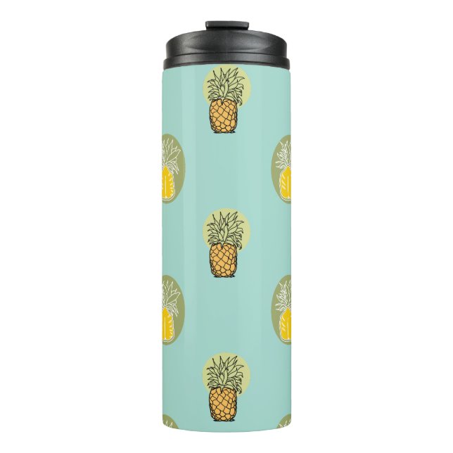 100% pineapple thermal tumbler (Front)