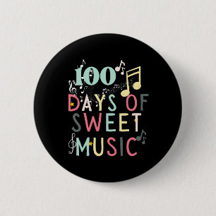 100 Poppin Days Of School  6 Cm Round Badge