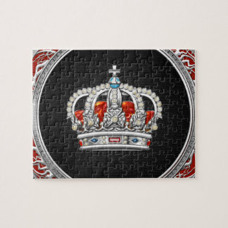 [100] Prince-Princess King-Queen Crown [Silver] Jigsaw Puzzle
