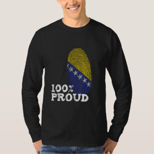 100 Proud Bosnia Herzegovina flag for Proud Bosnia T-Shirt