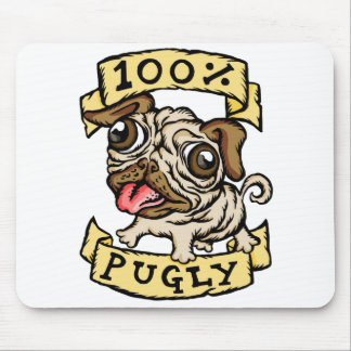 100% Pugly Mouse Mat
