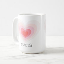 "100% Pure Love" Mug: design on both sides