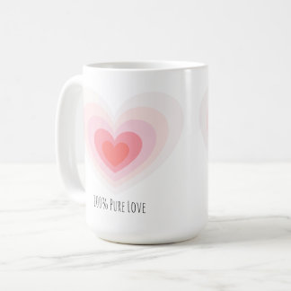 "100% Pure Love" Mug: design on both sides Coffee Mug