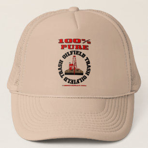 100% Pure Oil Field Trash,Oil Field Cap,Oil Rig Trucker Hat