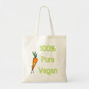 100% pure vegan - carrot tote bag