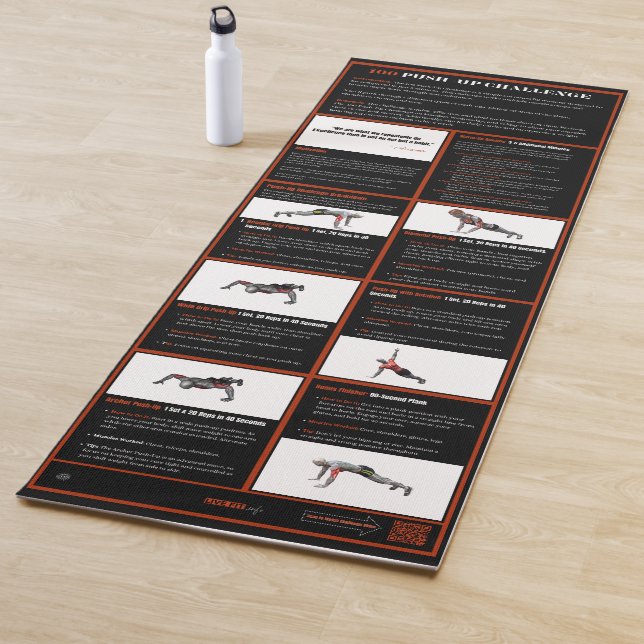 100 Push-Up Challenge Yoga Mat (In Situ)