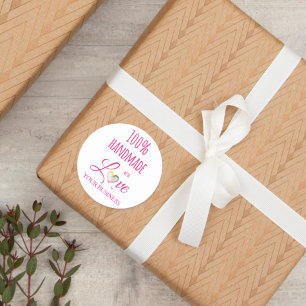 100% Quote Craft Articles Handmade Classic Round Sticker