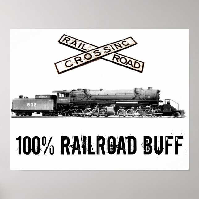 100% Railroad Buff Poster (Front)