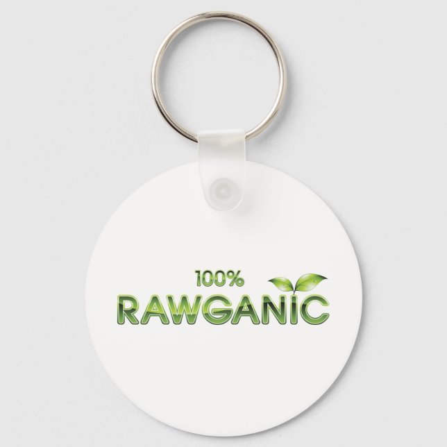 100% Rawganic Raw Food Key Ring (Front)