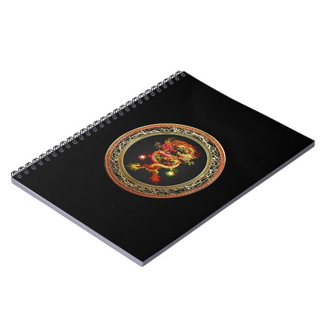 [100] Red and Yellow Dragons Notebook (Left Side)