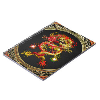 [100] Red and Yellow Dragons Notebook
