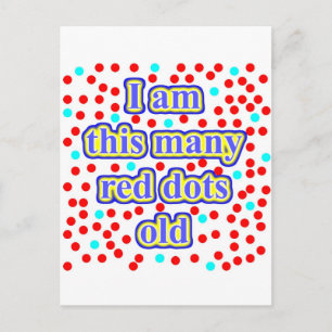 100 Red Dots Old Postcard