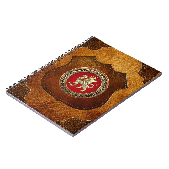 [100] Sacred Gold Griffin Notebook (Left Side)
