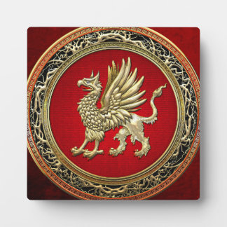 [100] Sacred Gold Griffin Plaque