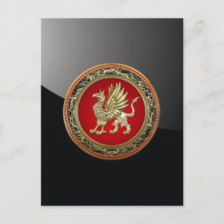 [100] Sacred Gold Griffin Postcard