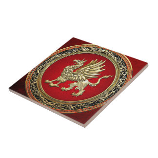 [100] Sacred Gold Griffin Tile