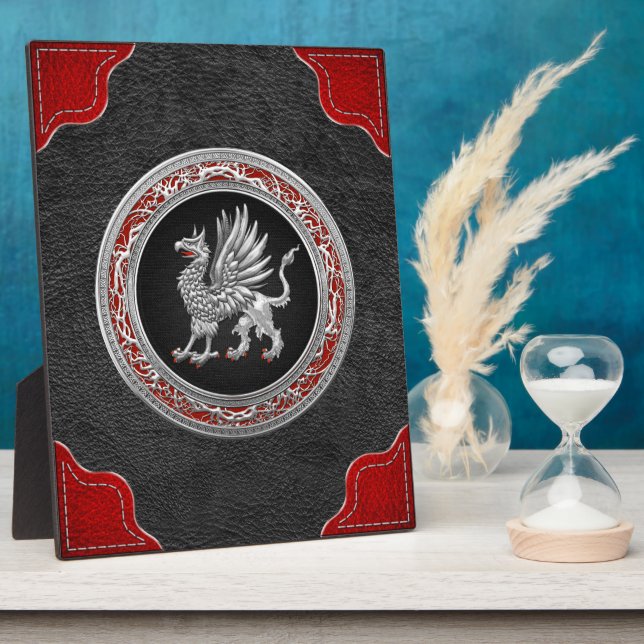 [100] Sacred Silver Griffin Plaque (Side)